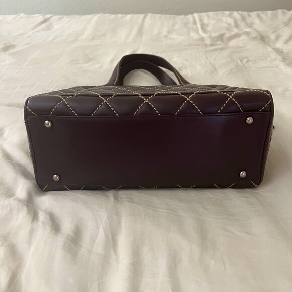 Vintage Chanel Surpique Bowler Bag - Picture 3 of 12